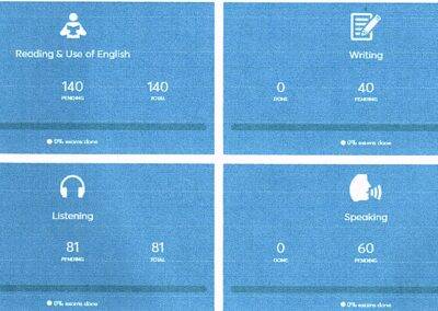 World idiomas e-learning based on Cambridge exams - all levels