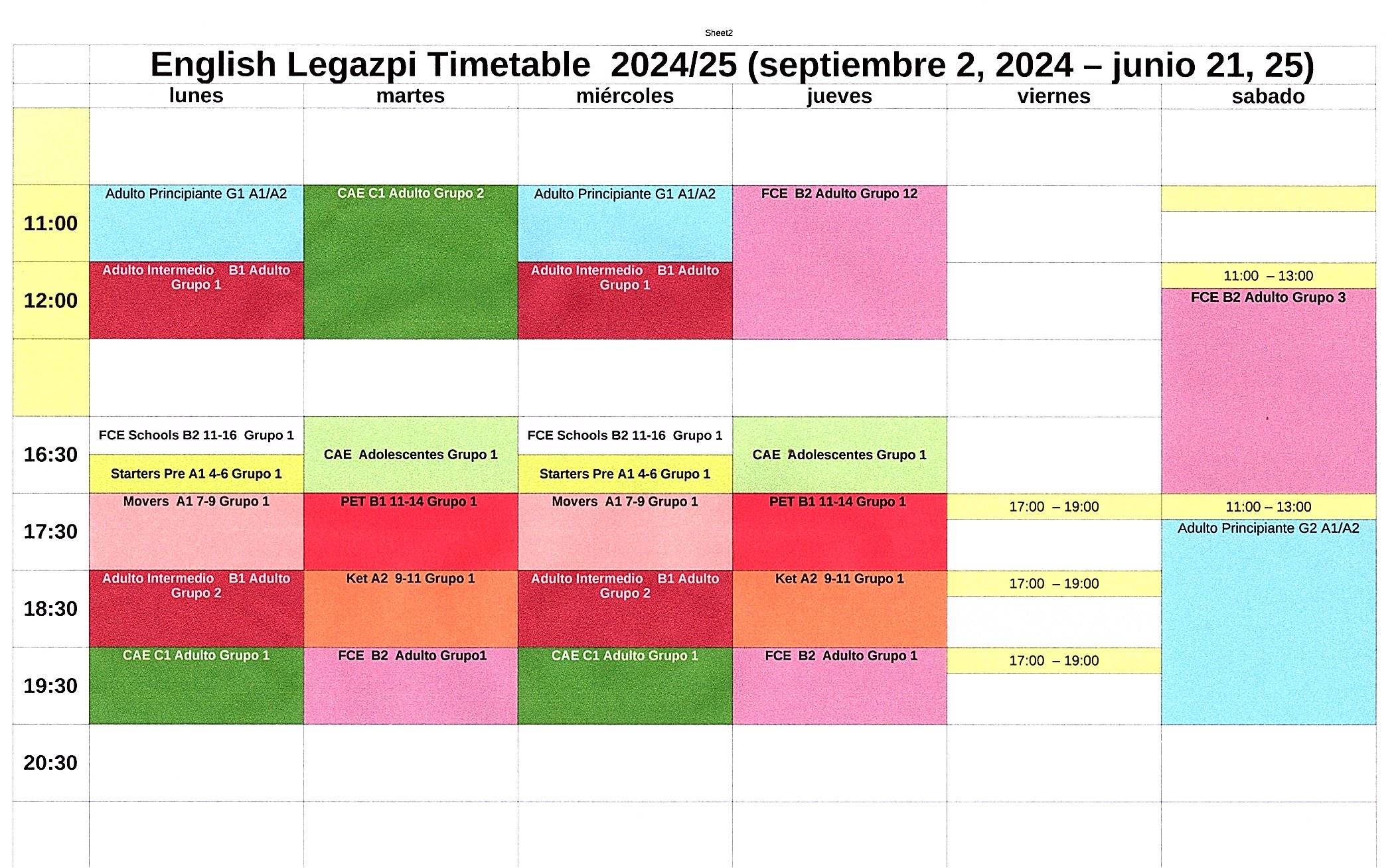 English Classes Legazpi Arganzuela