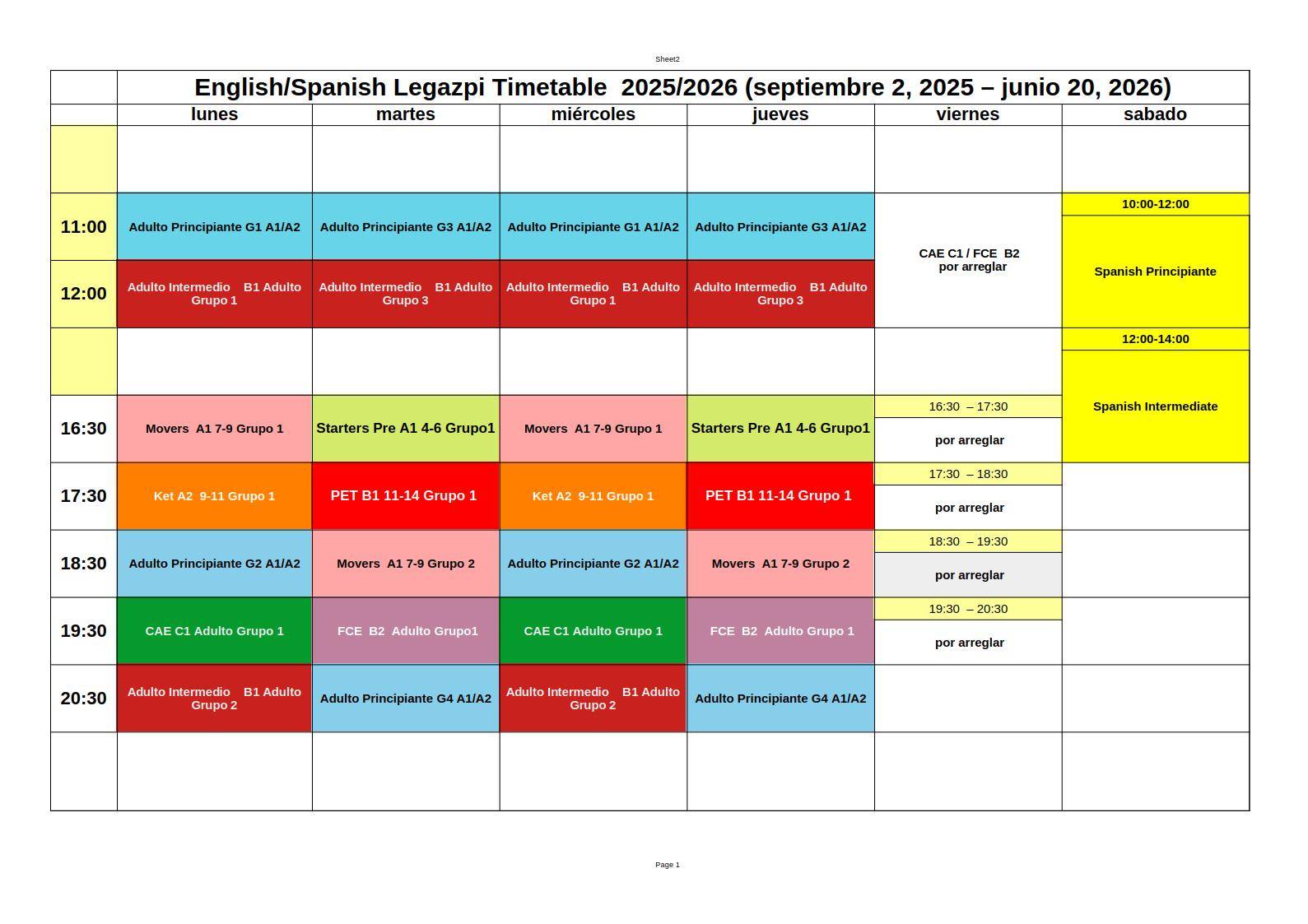 English classes World idiomas Aranjuez