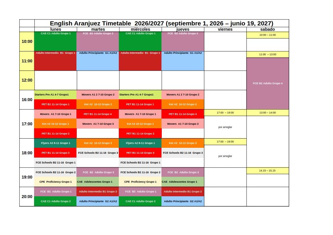 english classes Aranjuez World Idiomas